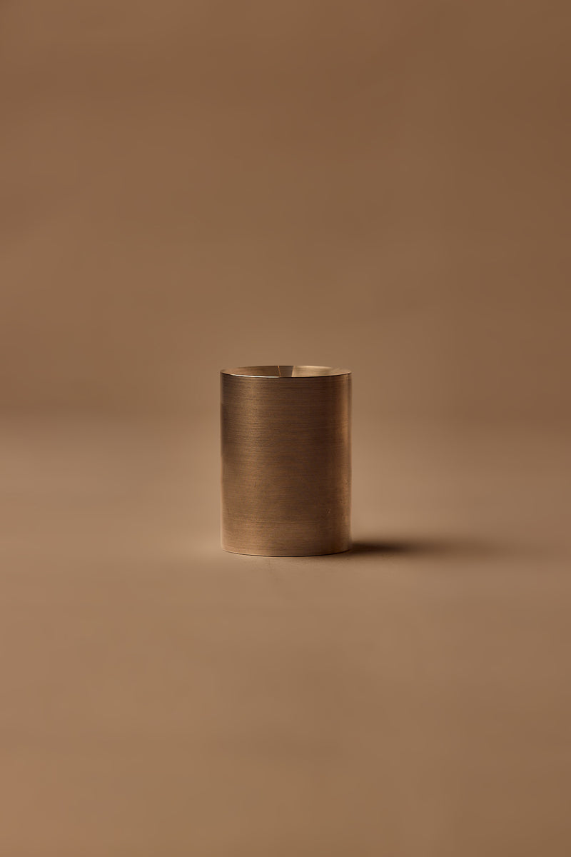 UY Studio CORE Tube made of stainless steel, minimalist Ikebana flower vase and candle holder for modern interior design Berlin Germany